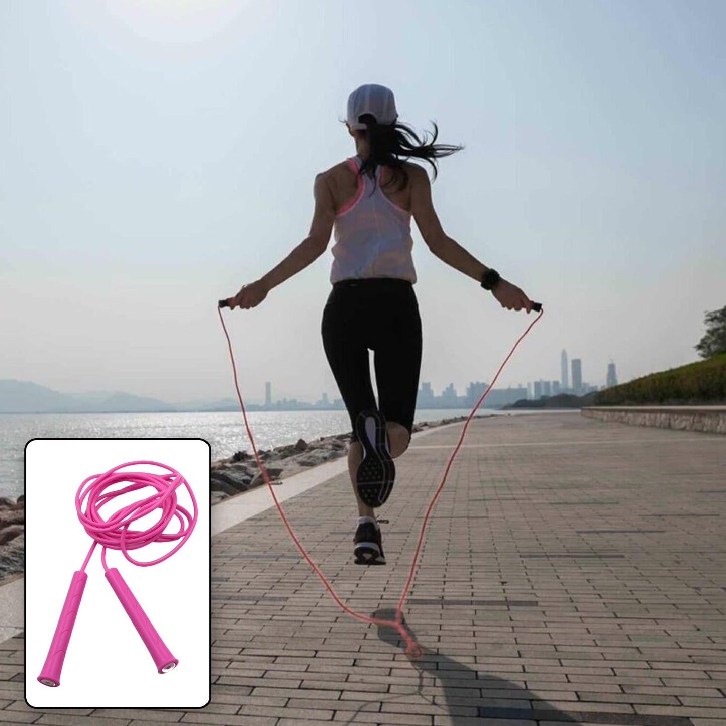 0638a 3m Plastic adjustable wire skipping, skip high speed jump rope cross fit fitness equipment exercise workout