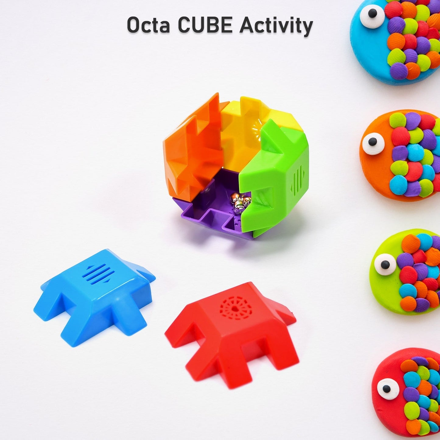 4463 Octa Cube Activity Cube - Multicolor DeoDap