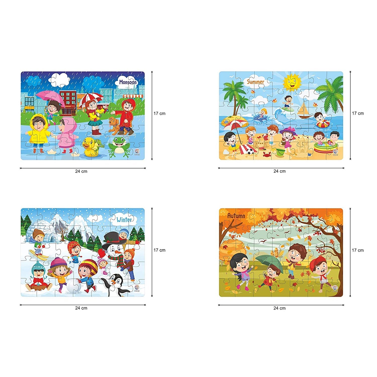 4826 4 In 1 Jigsaw Puzzle widely used by kids and children for playing and enjoying purposes in all kinds of places etc. DeoDap