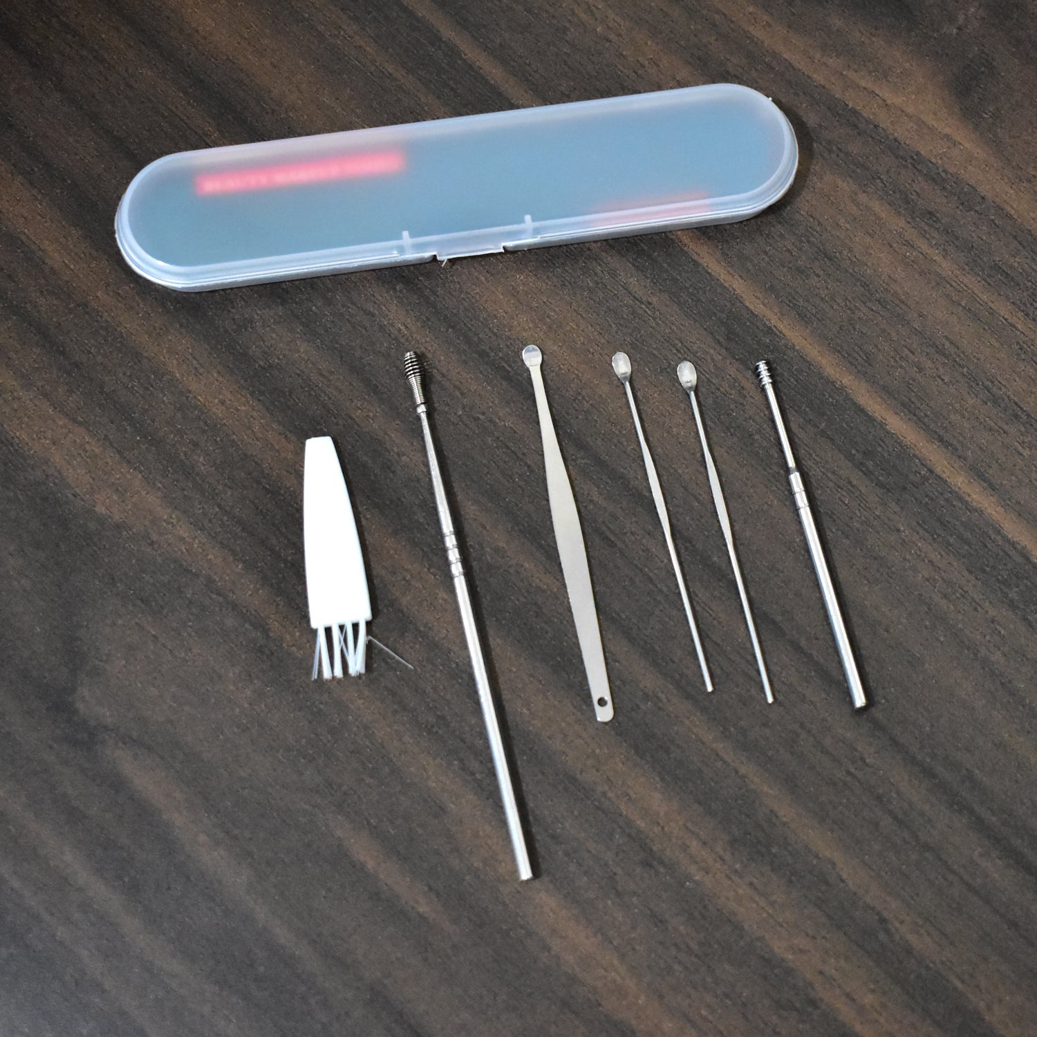 6314 6Pcs Earwax Removal Kit | Ear Cleansing Tool Set | Ear Curette Ear Wax Remover Tool DeoDap