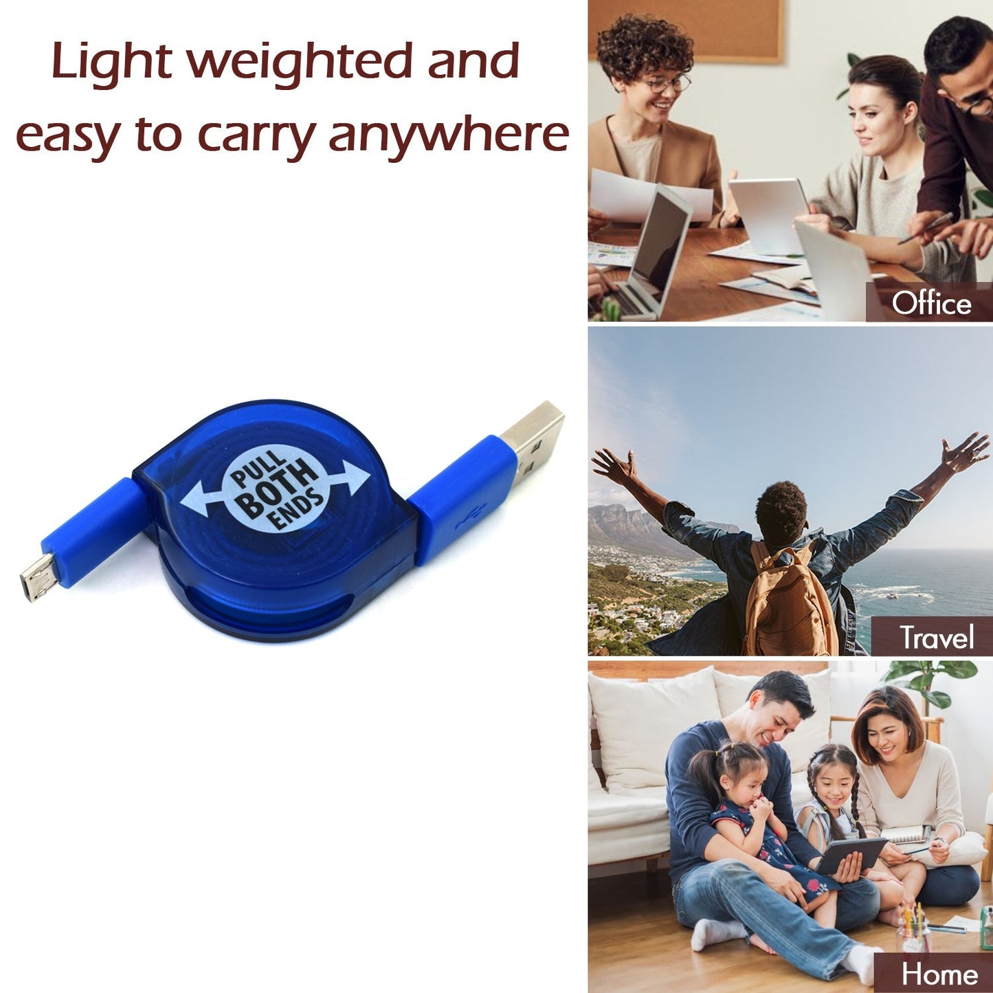 7400 Retractable Usb Charge widely used for charging various types of smartphones and technical devices present in all kind of places etc. DeoDap