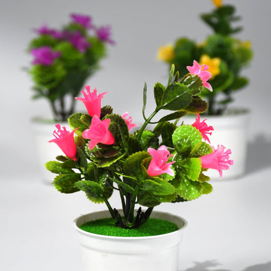 4950 Flower Pot Artificial Decoration Plant | Natural Look & Plastic Material For Home , Hotels , Office & Multiuse Pot