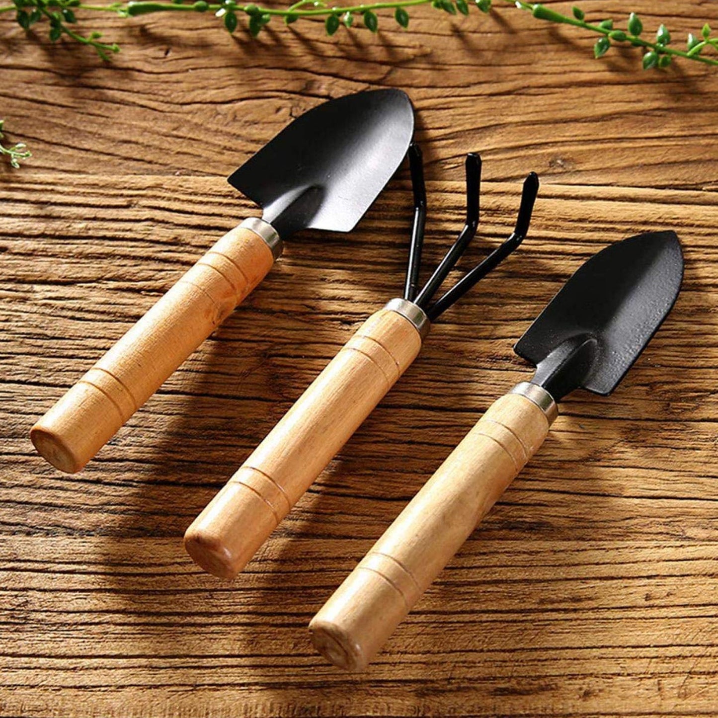 0541 Small sized Hand Cultivator, Small Trowel, Garden Fork (Set of 3) DeoDap