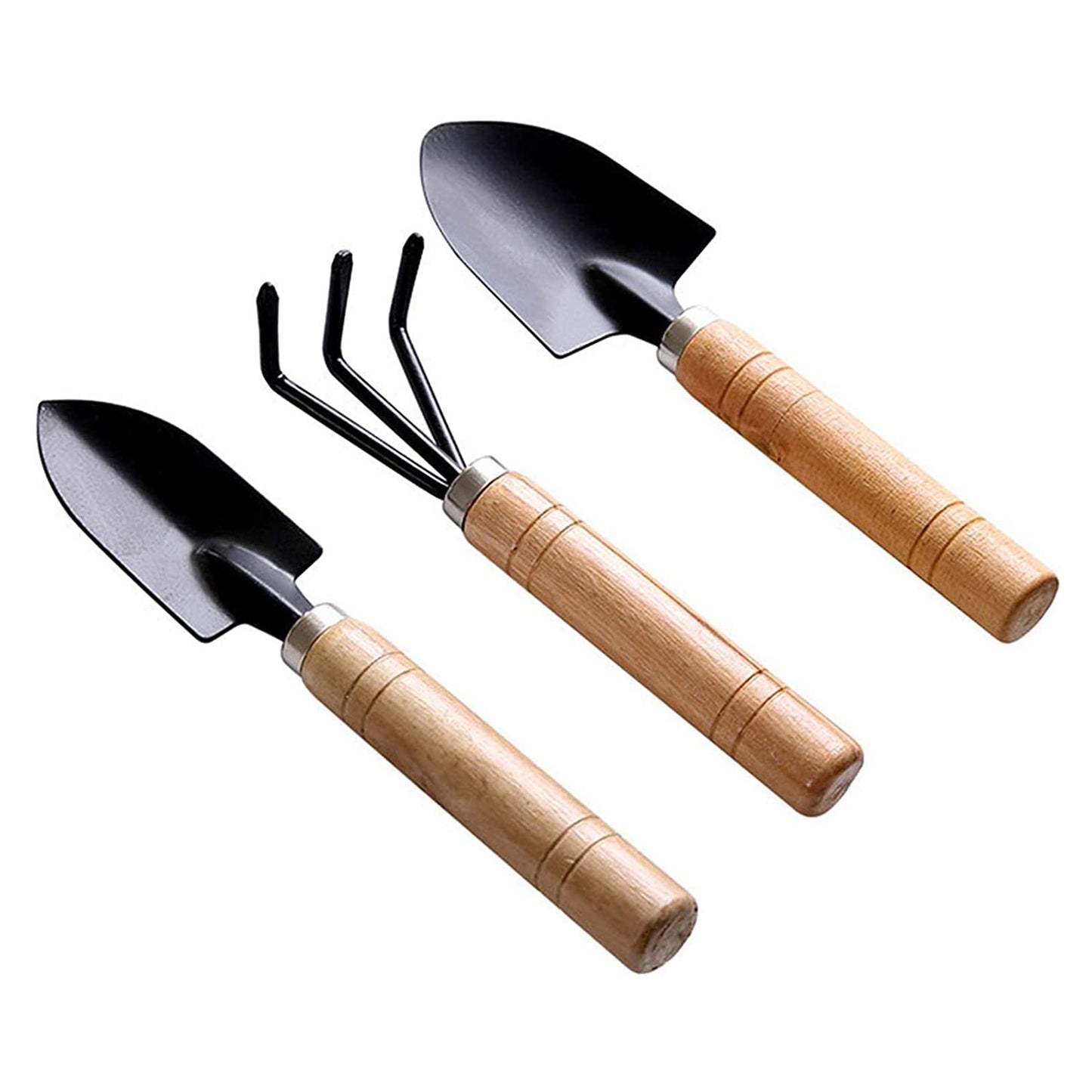 0541 Small sized Hand Cultivator, Small Trowel, Garden Fork (Set of 3) DeoDap