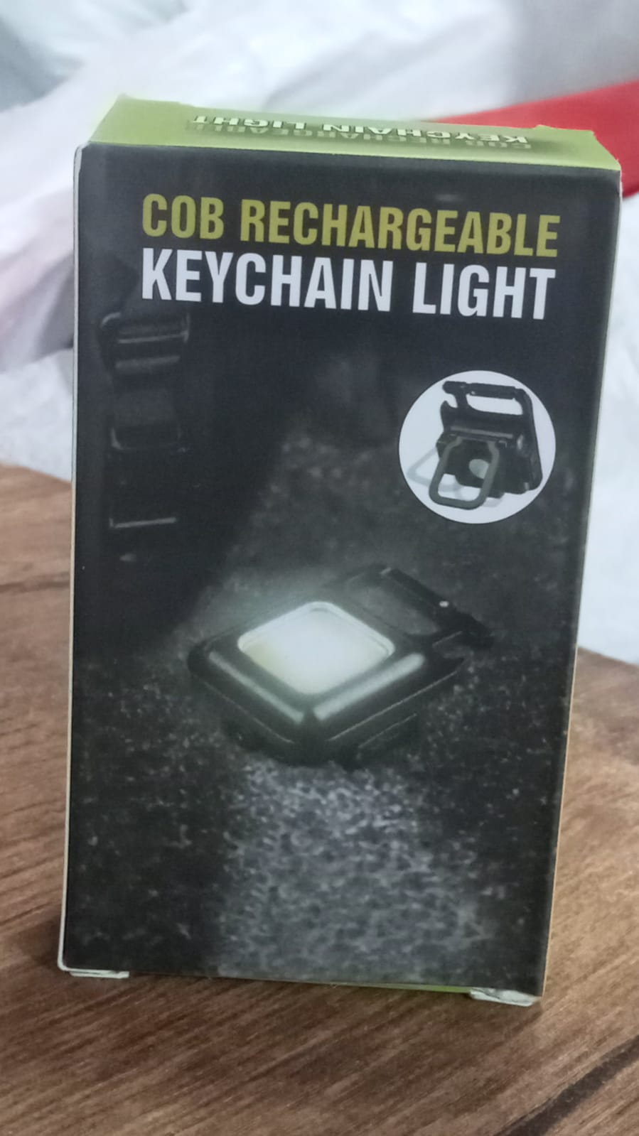 4035 Rechargeable Keychain Mini Flashlight with 4 Light Modes,Ultralight Portable Pocket Light with Folding Bracket Bottle Opener and Magnet Base for Camping Walking