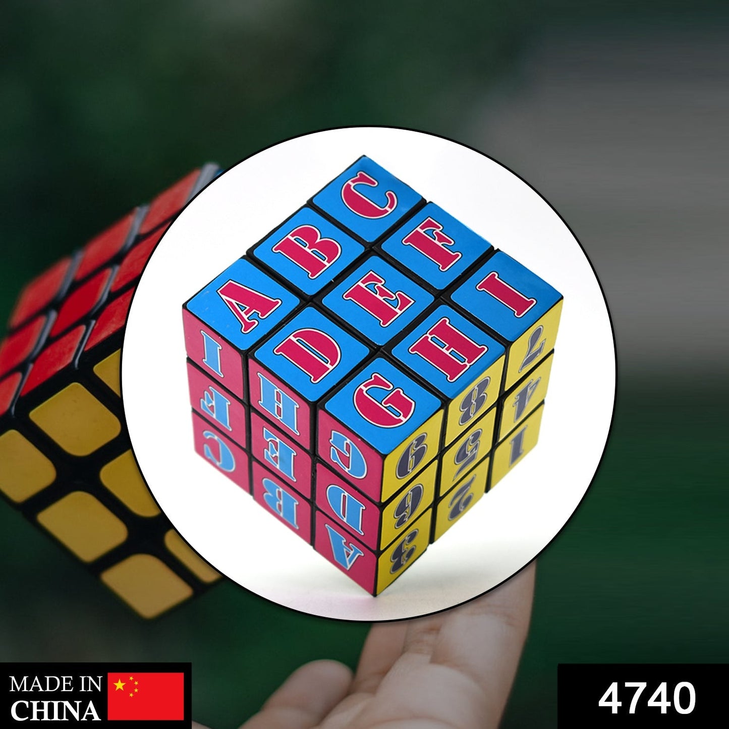 4740 Alpha Numeric Cube used for entertaining and playing purposes by kids, children’s and even adults etc. DeoDap