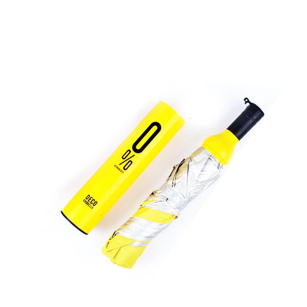 0518 Pocket Folding Wine Bottle Umbrella DeoDap