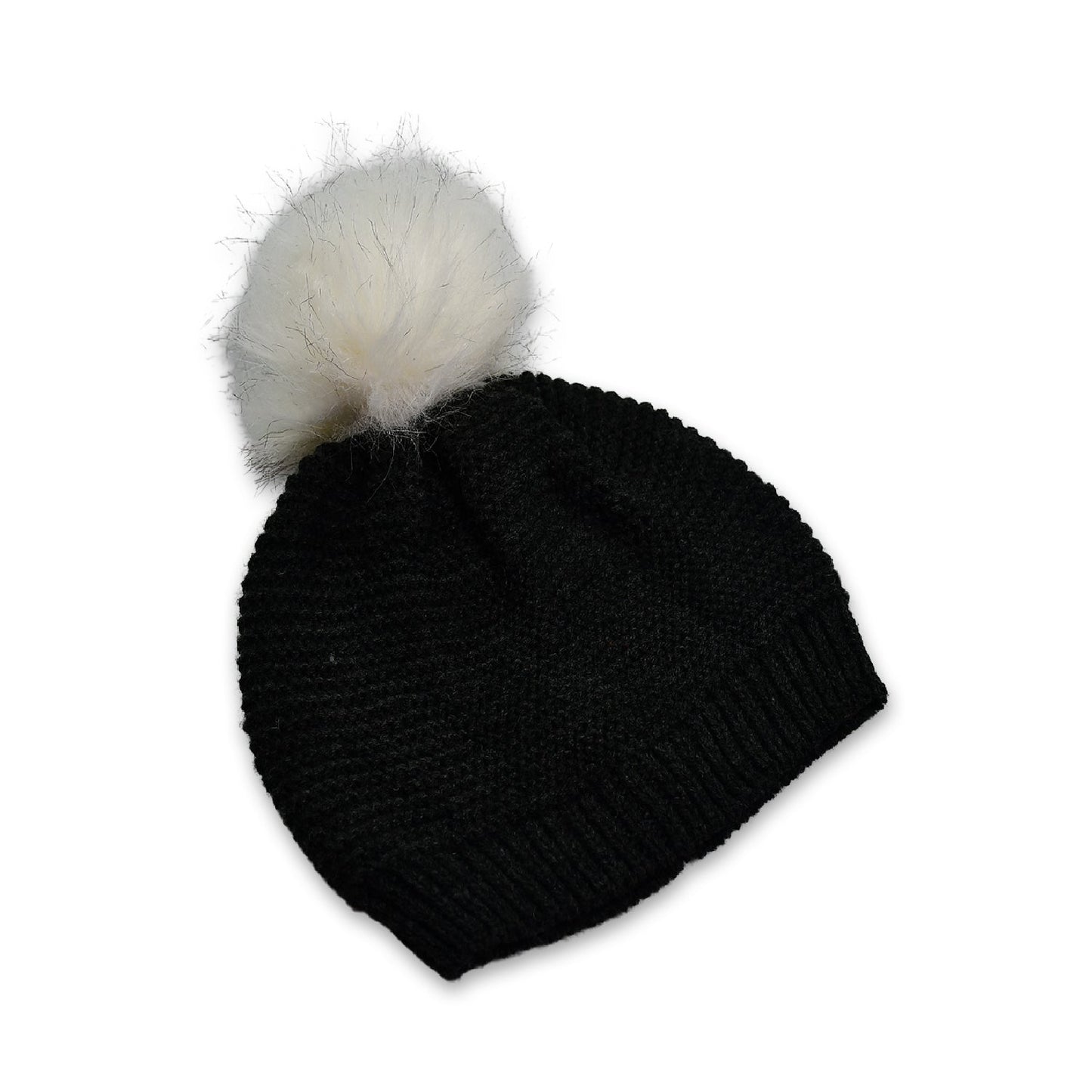 6342 Men's and Women's Skull Slouchy Winter Woolen Knitted Black Inside Fur Beanie Cap. DeoDap