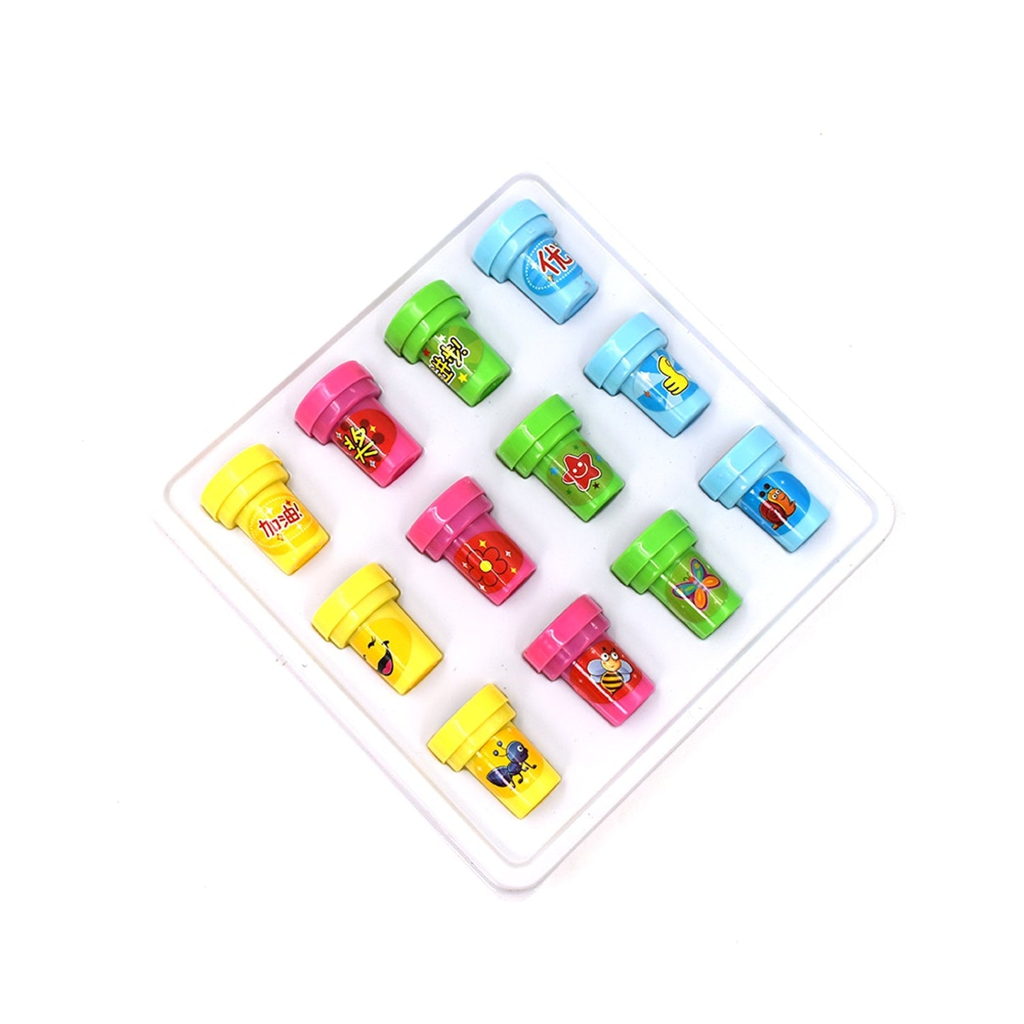 4805 12 Pc Stamp Set used in all types of household places by kids and children’s for playing purposes. DeoDap