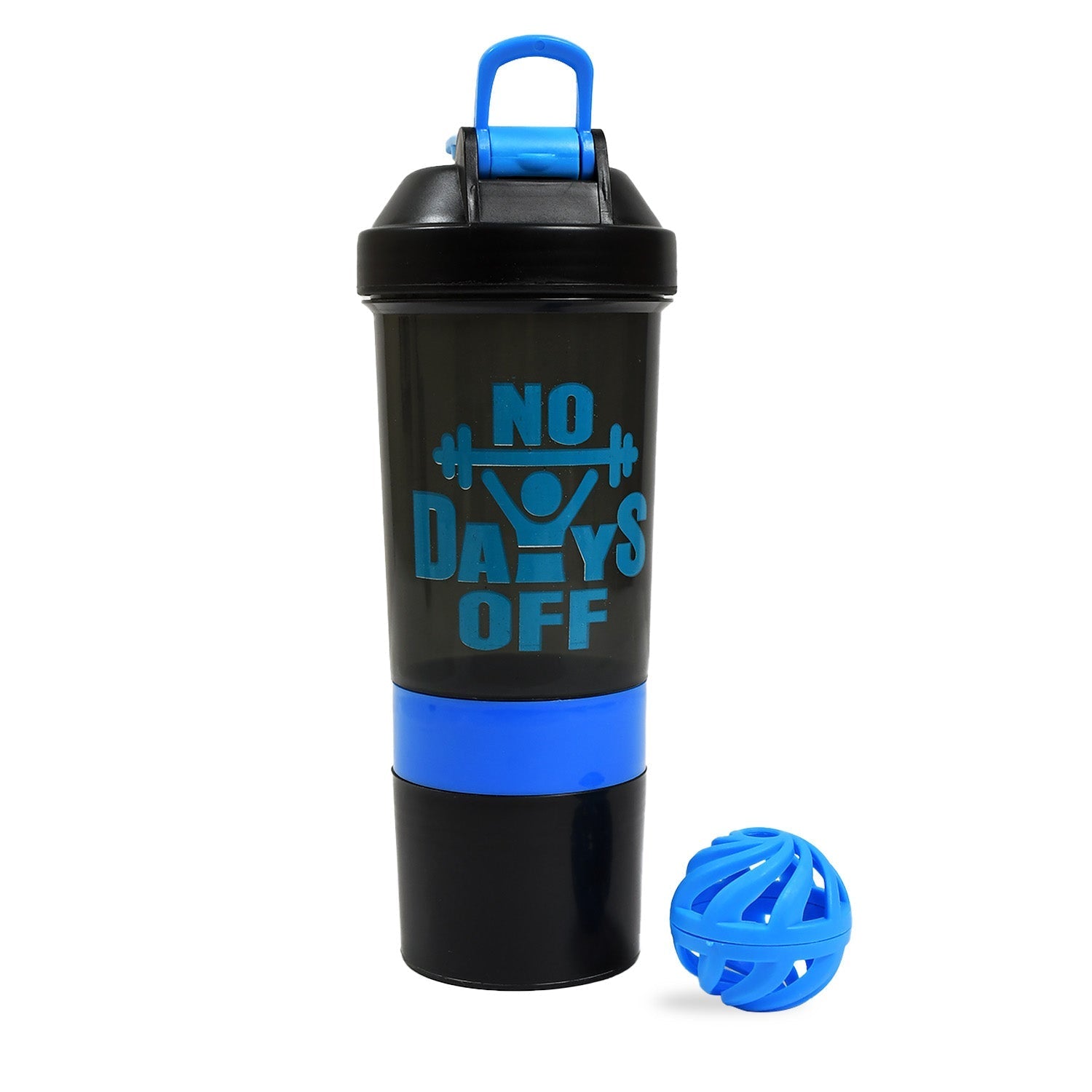1774 Protein Shaker Bottle|Gym|Water Bottle with 2 Storage Compartment|BPA Free| 500ml DeoDap